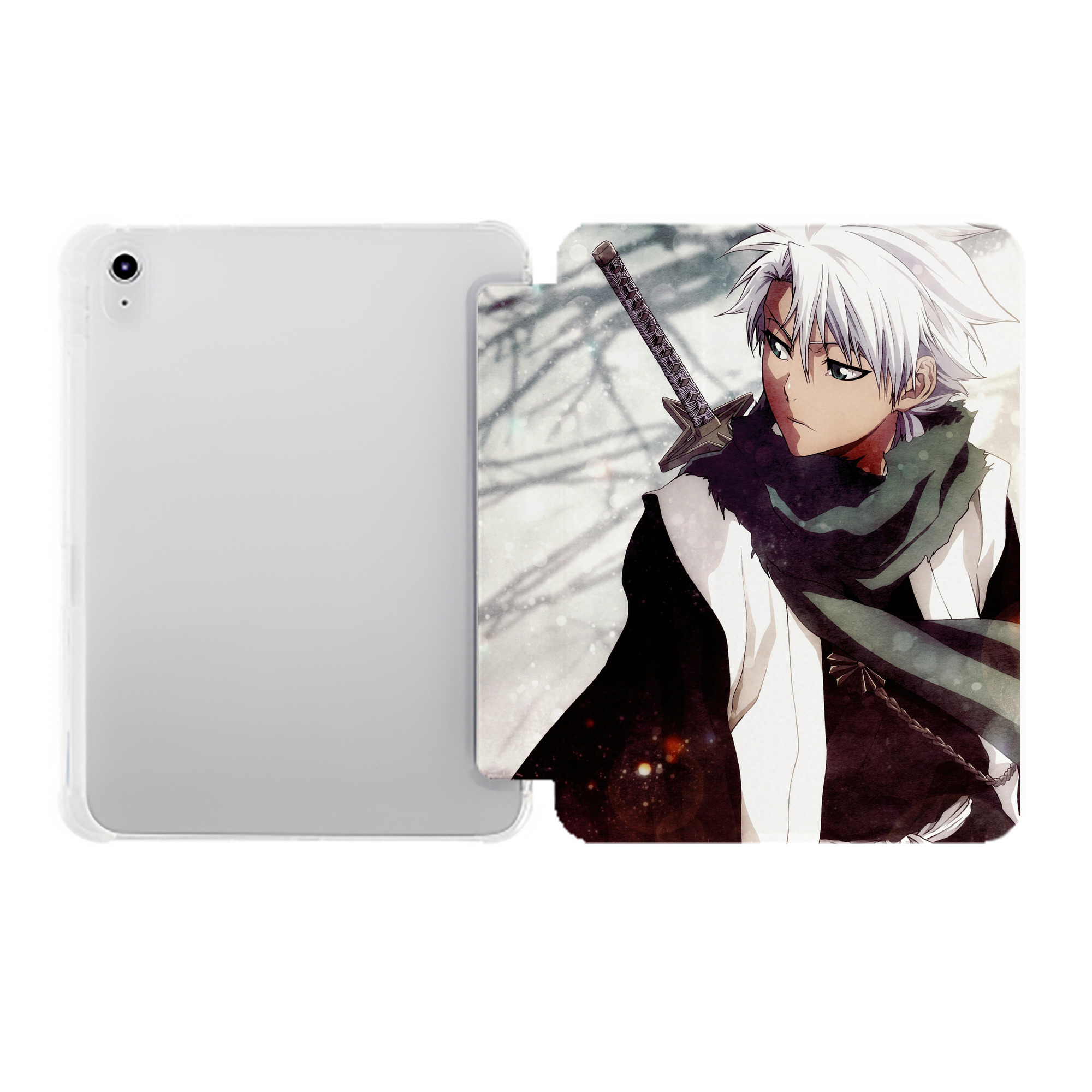 （画像用） ブリーチ BLEACH IPad ケース ペン収納付き 三つ折りスタンド PUレザー×シリコン 対応機種9.5/10.5/10.9インチ